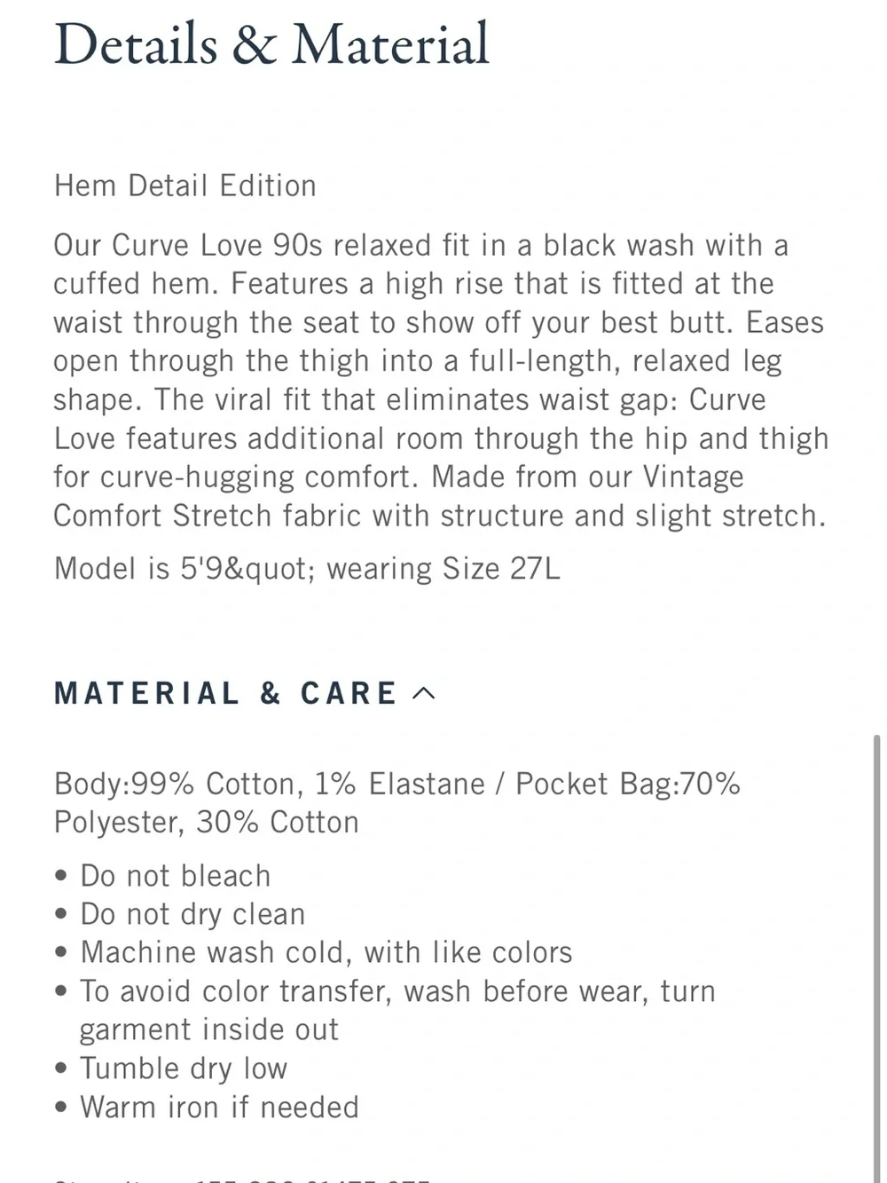 Abercrombie & Fitch long 29